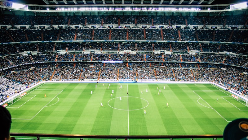 世界杯高清直播观众席画面 - 热情的球迷挥舞旗帜为球队加油